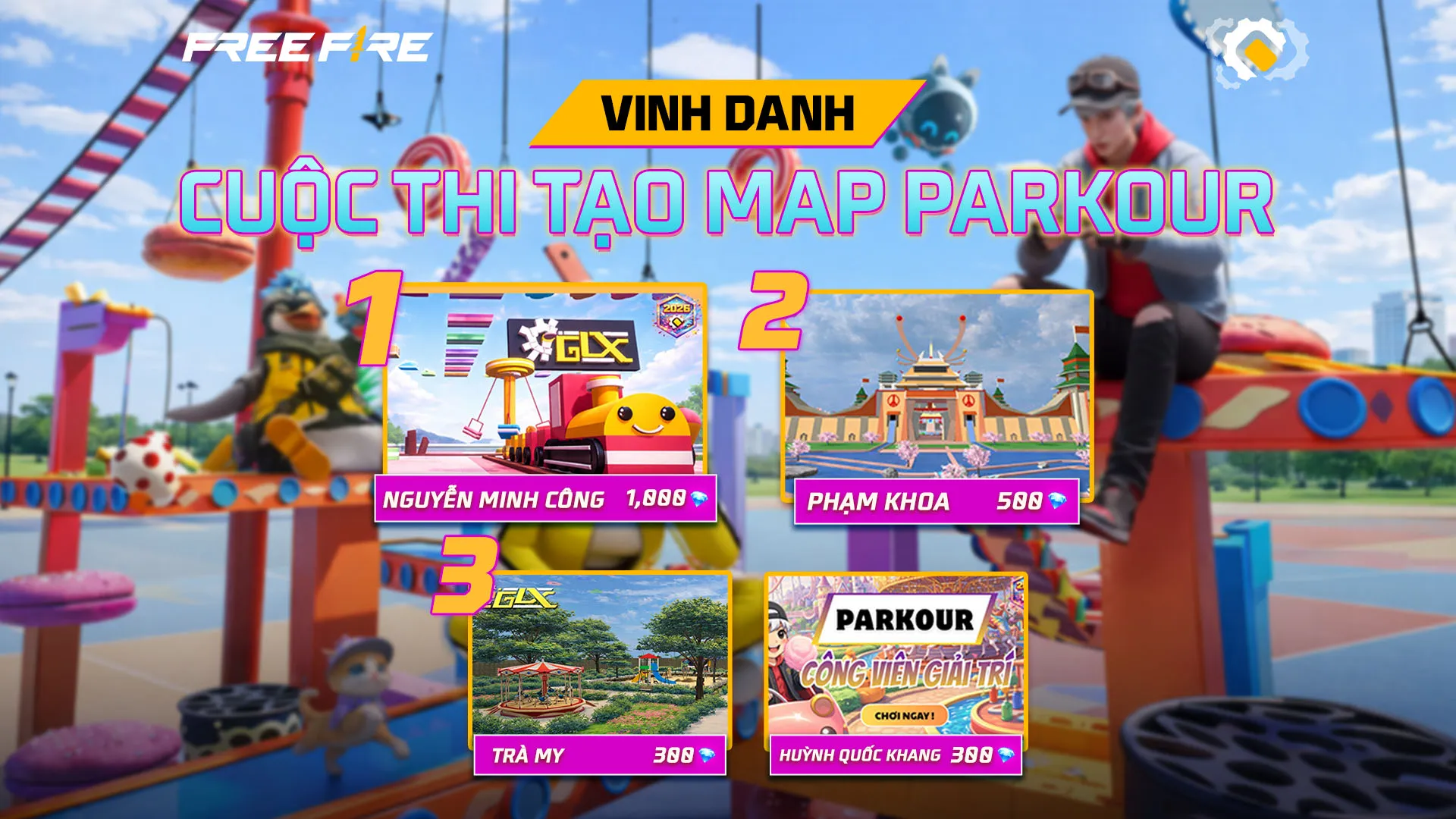 KẾT QUẢ CUỘC THI SÁNG TẠO MAP PARKOUR